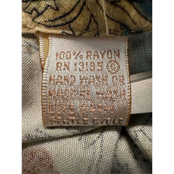 Campia Moda men’s 100% rayon Hawaiian short sleeve button shirt size M. #42-1061 - Picture 6 of 7